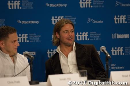 Photo: Picture of Jonah Hill and Brad Pitt | Moneyball press conference | 36th Toronto International Film Festival TIFF2011-2i-0058.jpg