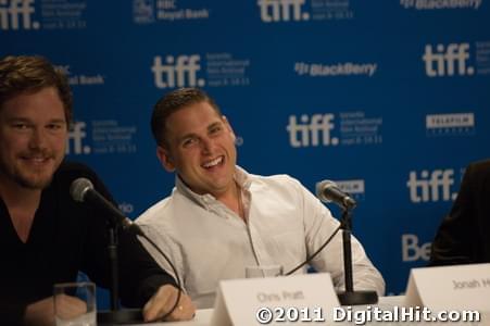 Chris Pratt and Jonah Hill | Moneyball press conference | 36th Toronto International Film Festival