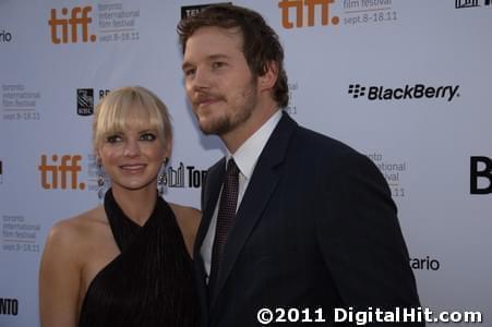 Anna Faris and Chris Pratt | Moneyball premiere | 36th Toronto International Film Festival