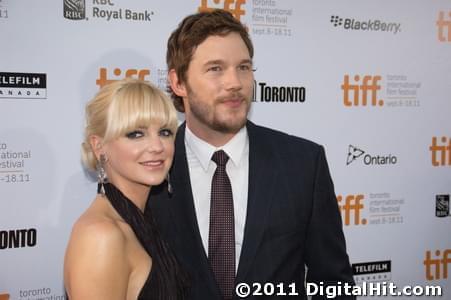 Anna Faris and Chris Pratt | Moneyball premiere | 36th Toronto International Film Festival