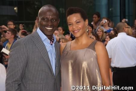 Souleymane Sy Savane and Erica Sy Savane | Machine Gun Preacher premiere | 36th Toronto International Film Festival