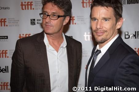 Pawel Pawlikowski and Ethan Hawke at The Woman in the Fifth premiere | 36th Toronto International Film Festival
