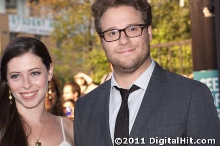 Lauren Miller and Seth Rogen | 50/50 premiere | 36th Toronto International Film Festival