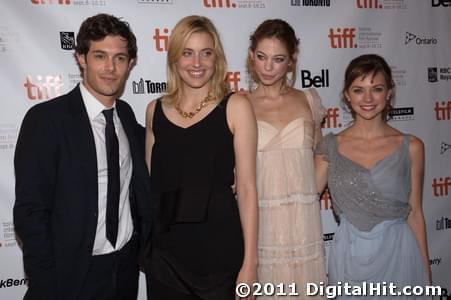 Photo: Picture of Adam Brody, Greta Gerwig, Analeigh Tipton and Carrie MacLemore | Damsels in Distress premiere | 36th Toronto International Film Festival TIFF2011-6c-0088.jpg