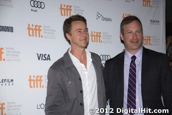 Edward Norton and Stuart Blumberg | Thanks for Sharing premiere | 37th Toronto International Film Festival