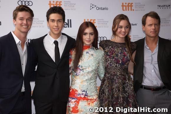 Patrick Schwarzenegger, Nat Wolff, Lily Collins, Liana Liberato and Greg Kinnear | Stuck in Love (formerly Writers) premiere | 37th Toronto International Film Festival