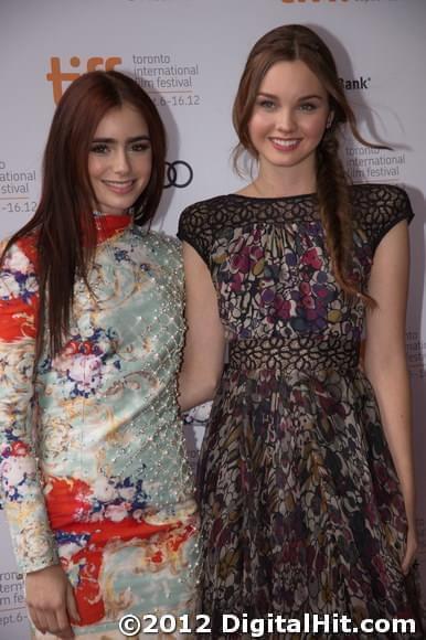 Lily Collins and Liana Liberato | Stuck in Love (formerly Writers) premiere | 37th Toronto International Film Festival