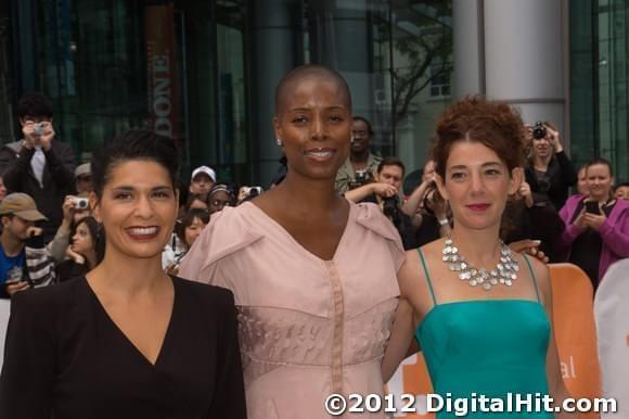 Carole Lambert, Sidra Smith and Carine Ruszniewski | Free Angela & All Political Prisoners premiere | 37th Toronto International Film Festival