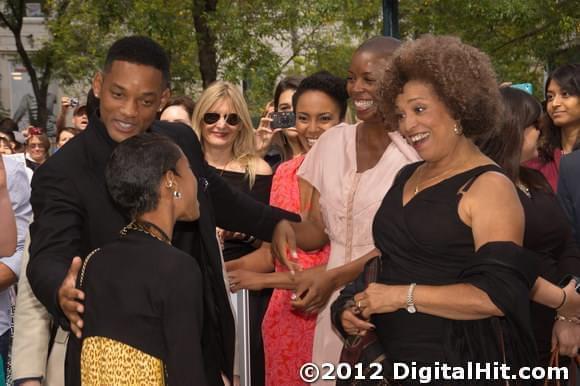 Photo: Picture of Willow Smith, Will Smith, Eisa Davis, Sidra Smith and Angela Davis | Free Angela & All Political Prisoners premiere | 37th Toronto International Film Festival TIFF2012-d4i-0078.jpg