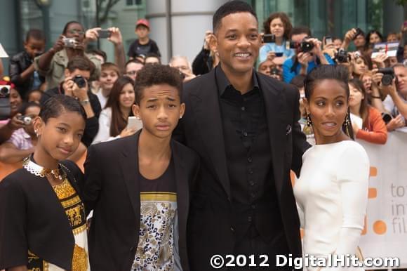 Photo: Picture of Willow Smith, Jaden Smith, Will Smith and Jada Pinkett Smith | Free Angela & All Political Prisoners premiere | 37th Toronto International Film Festival TIFF2012-d4i-0135.jpg