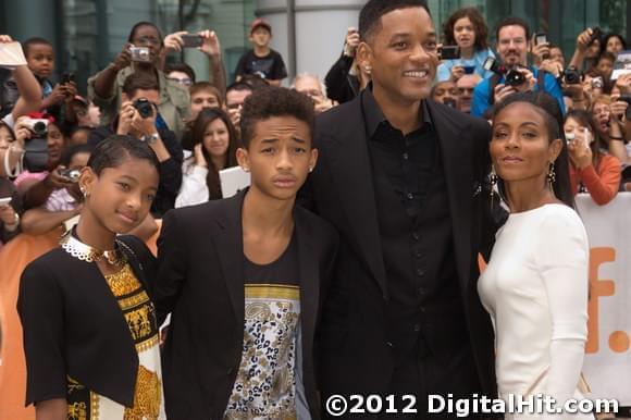 Photo: Picture of Willow Smith, Jaden Smith, Will Smith and Jada Pinkett Smith | Free Angela & All Political Prisoners premiere | 37th Toronto International Film Festival TIFF2012-d4i-0137.jpg