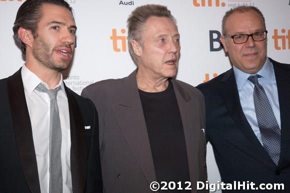 Emanuel Michael, Christopher Walken and Yaron Zilberman | A Late Quartet premiere | 37th Toronto International Film Festival