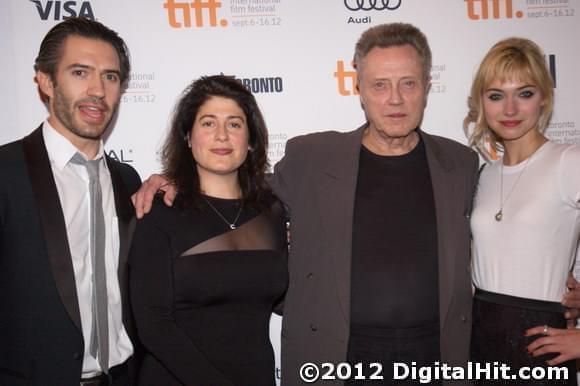 Emanuel Michael, Christopher Walken and Imogen Poots | A Late Quartet premiere | 37th Toronto International Film Festival