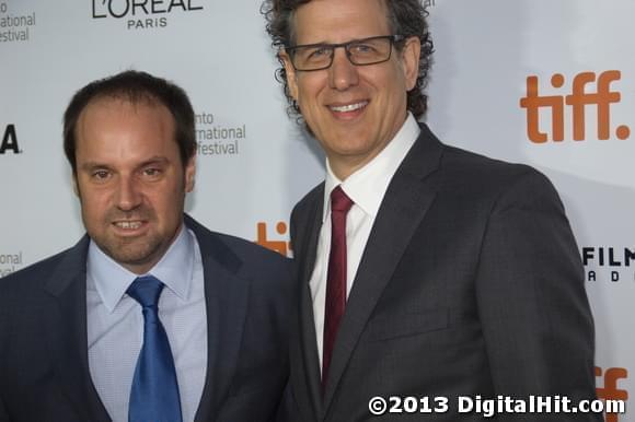 Jeff Skoll and Jim Berk at The Fifth Estate premiere | 38th Toronto International Film Festival