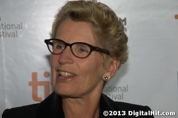 Kathleen Wynne at The Fifth Estate premiere | 38th Toronto International Film Festival