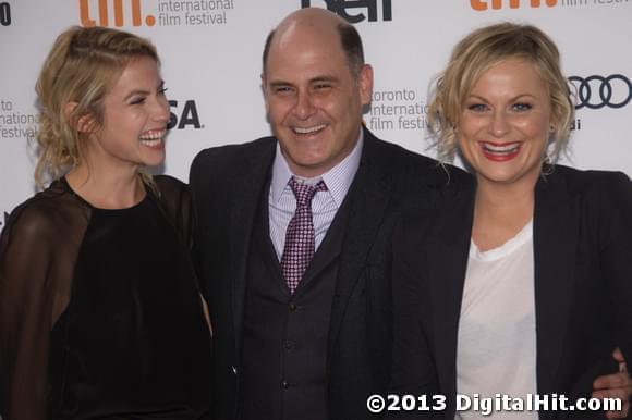 Laura Ramsey, Matthew Weiner and Amy Poehler | You Are Here premiere | 38th Toronto International Film Festival