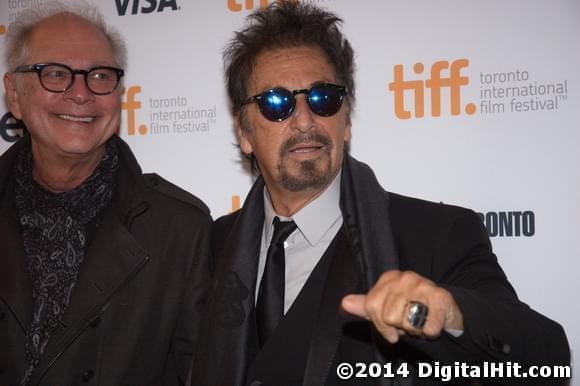 Barry Levinson and Al Pacino at The Humbling premiere | 39th Toronto International Film Festival