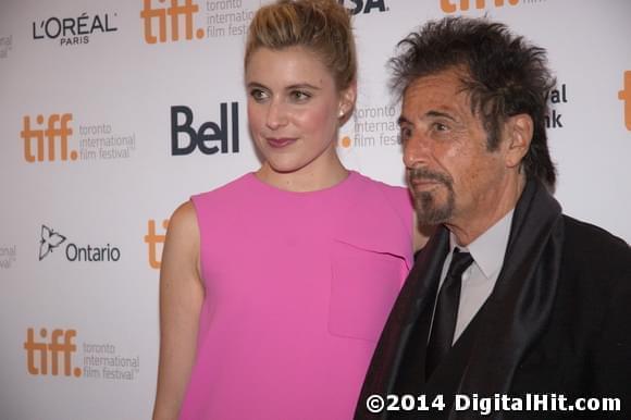 Greta Gerwig and Al Pacino at The Humbling premiere | 39th Toronto International Film Festival