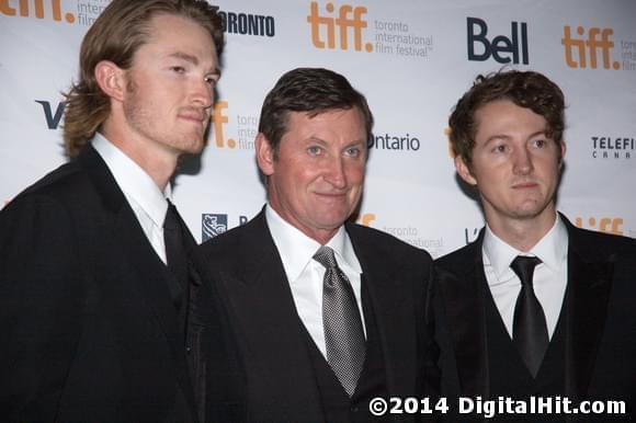 Tristan Gretzky, Wayne Gretzky and Ty Gretzky at The Sound and the Fury premiere | 39th Toronto International Film Festival