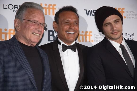 Mace Neufeld, Nesim Hason and James Franco at The Sound and the Fury premiere | 39th Toronto International Film Festival