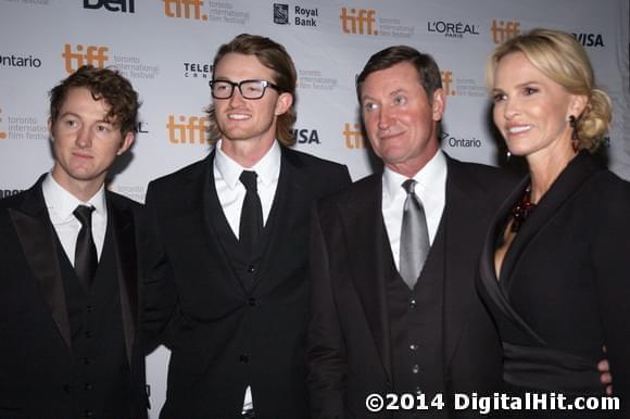 Ty Gretzky, Tristan Gretzky, Wayne Gretzky and Janet Gretzky at The Sound and the Fury premiere | 39th Toronto International Film Festival