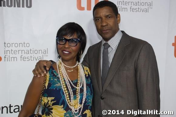 Pauletta Washington and Denzel Washington at The Equalizer premiere | 39th Toronto International Film Festival