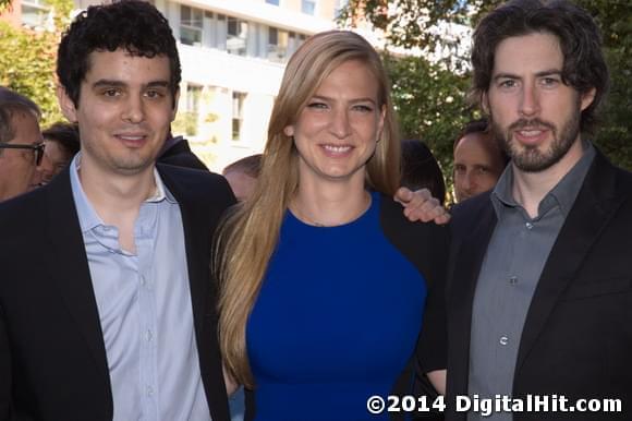 Damien Chazelle, Helen Estabrook and Jason Reitman | Whiplash premiere | 39th Toronto International Film Festival