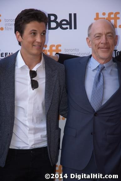 Miles Teller and J.K. Simmons | Whiplash premiere | 39th Toronto International Film Festival