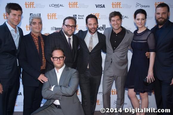 Paul Bernon, Jared Ian Goldman, Ross Katz, Nick Kroll, Mark Duplass, Karrie Cox, Marcus Cox and Sam Slater | Adult Beginners premiere | 39th Toronto International Film Festival