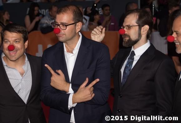 Rick Jacobs, Paco Cabezas and Lawrence Mattis | Mr. Right premiere | 40th Toronto International Film Festival