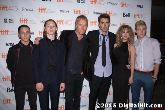 Keir Gilchrist, Jack Kilmer, Rhys Ifans, Tim Godsall, Juno Temple and Dale Whibley | Len and Company premiere | 40th Toronto International Film Festival