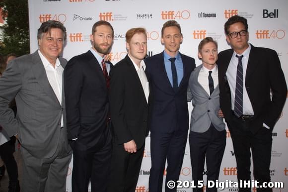 G. Marq Roswell, Casey Bond, Wes Langlois, Tom Hiddleston and Joshua Brady | I Saw the Light premiere | 40th Toronto International Film Festival