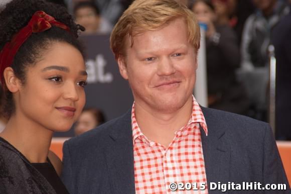 Aisha Dee and Jesse Plemons at The Program premiere | 40th Toronto International Film Festival