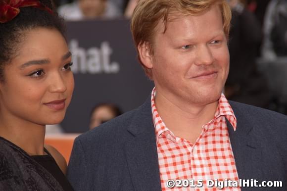 Aisha Dee and Jesse Plemons at The Program premiere | 40th Toronto International Film Festival