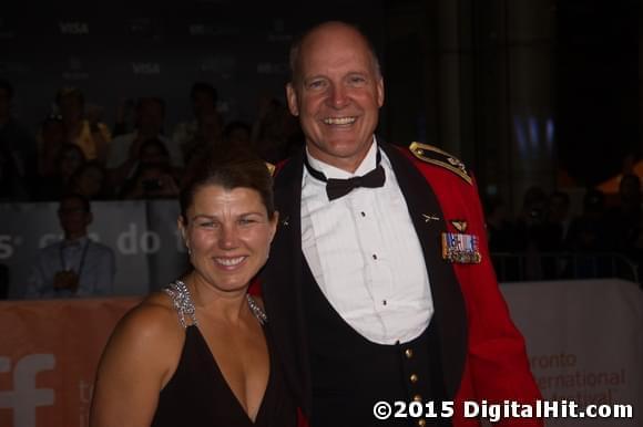 Katrin Milner and Major-General Dean J. Milner | Hyena Road premiere | 40th Toronto International Film Festival