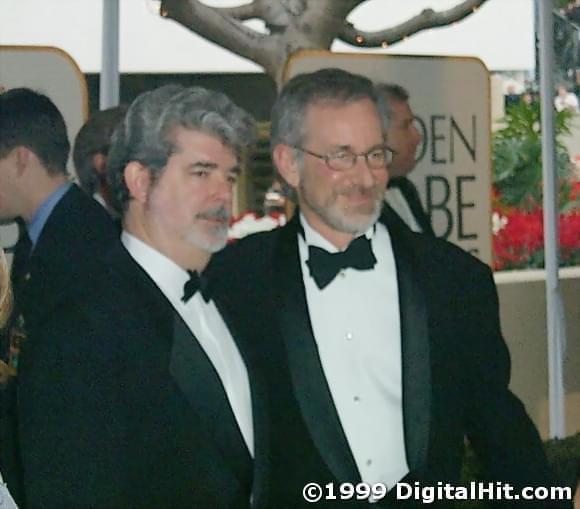 George Lucas and Steven Spielberg | 56th Annual Golden Globe Awards