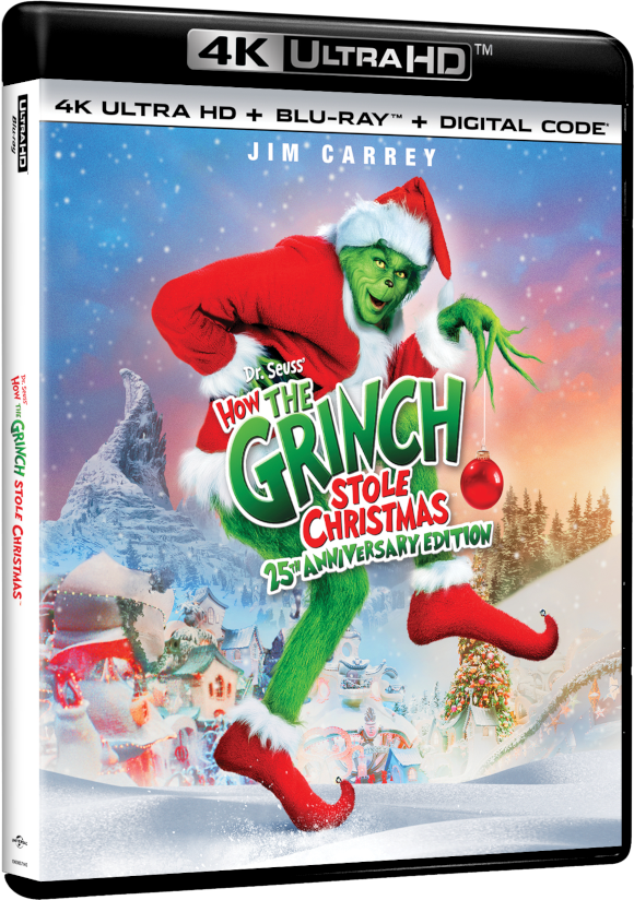 Dr. Seuss’ How the Grinch Stole Christmas 25th Anniversary Edition 4K coverart