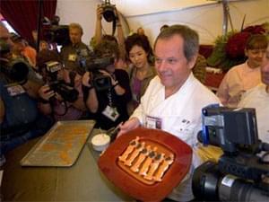 Wolfgang Puck gets ready for Governors Ball