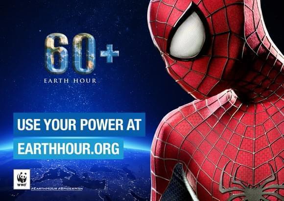 Spider-Man teams up with Earth Hour