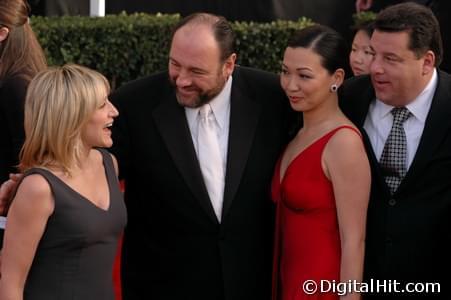 Edie Falco, James Gandolfini, Deborah Lin and Steve Schirripa | 14th Annual Screen Actors Guild Awards