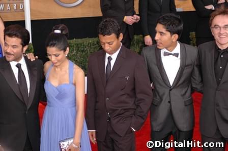 Anil Kapoor, Freida Pinto, Irrfan Khan, Dev Patel and Danny Boyle | 15th Annual Screen Actors Guild Awards