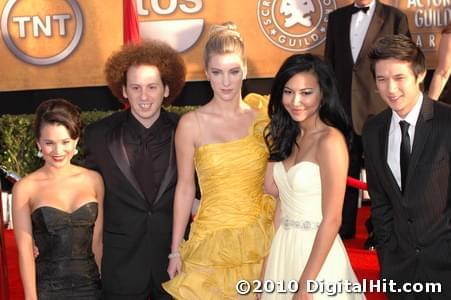 Rosanna Pansino, Josh Sussman, Heather Morris, Naya Rivera and Harry Shum Jr. | 16th Annual Screen Actors Guild Awards
