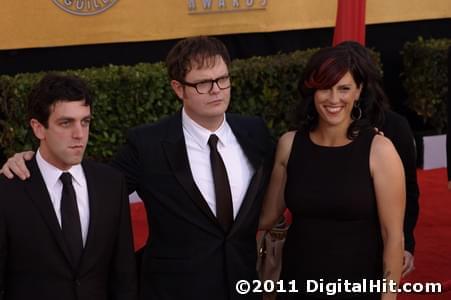 B.J. Novak, Rainn Wilson and Holiday Reinhorn | 17th Annual Screen Actors Guild Awards