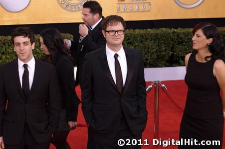 B.J. Novak, Rainn Wilson and Holiday Reinhorn | 17th Annual Screen Actors Guild Awards