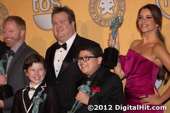 Jesse Tyler Ferguson, Eric Stonestreet, Sofia Vergara, Nolan Gould and Rico Rodriguez | 18th Annual Screen Actors Guild Awards